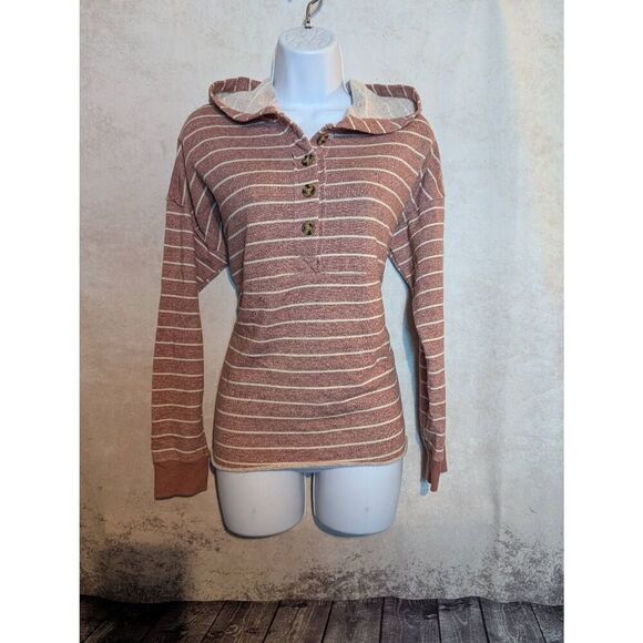 Maurices oversized pullover Henley hoodie medium - Picture 1 of 4